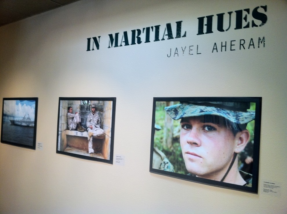 "In Martial Hues" exhibition at Palm Desert City Hall.